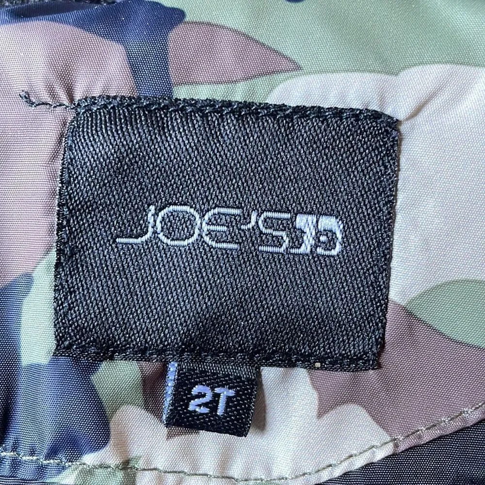 Joe’s Jeans Toddler Camo Hooded Puffer Vest Jacket NWT